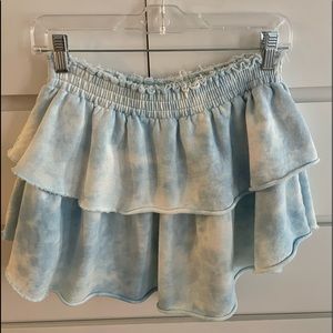 LoveShackFancy tie-dye skirt